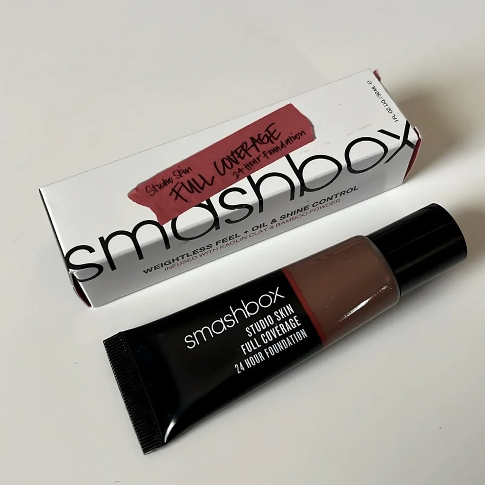 Smashbox Studio  (4.5 Very Deep Warm) Skin Full Coverage 24Hr Foundation NEW